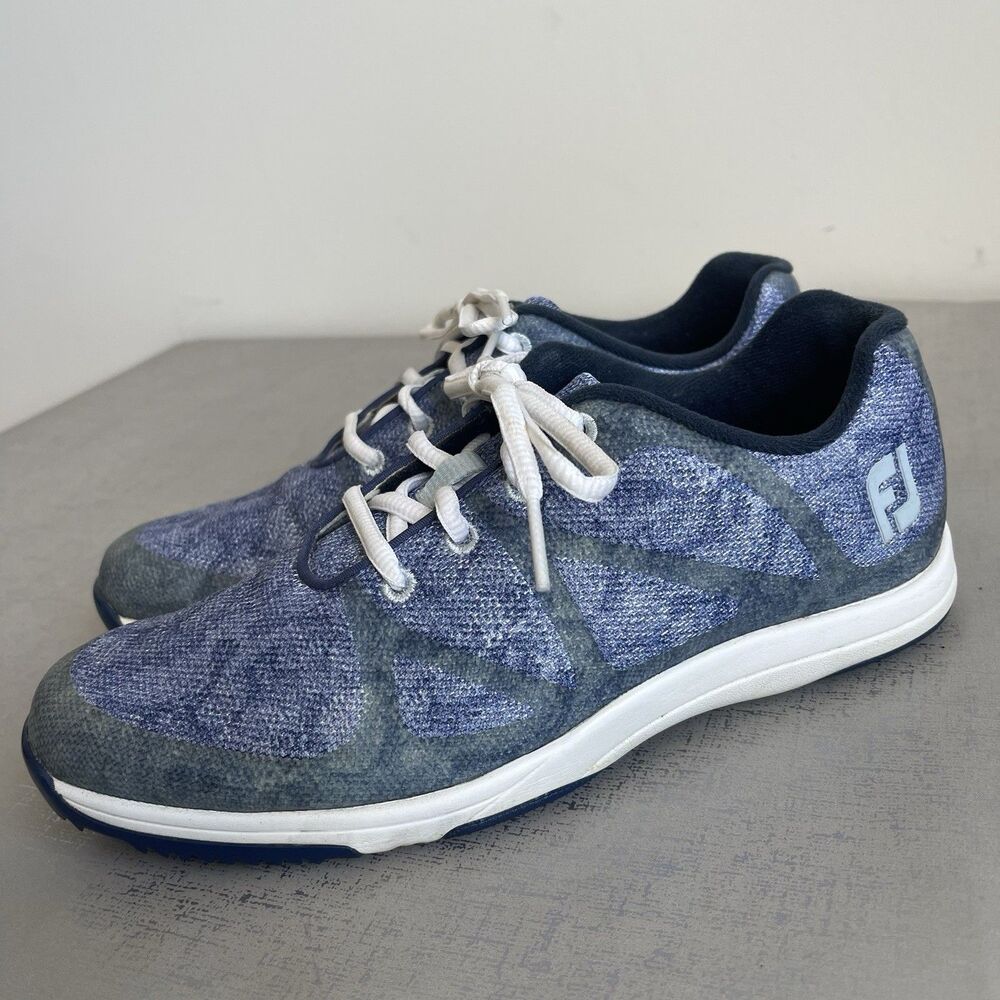 FootJoy FJ Leisure‎ Women's 7 M Spikeless Golf Shoes 92905 Blue
